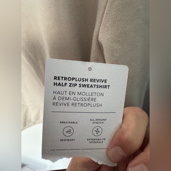 NWT Athleta Retroplush Revive Half Zip Sweatshirt - Picture 5 of 7